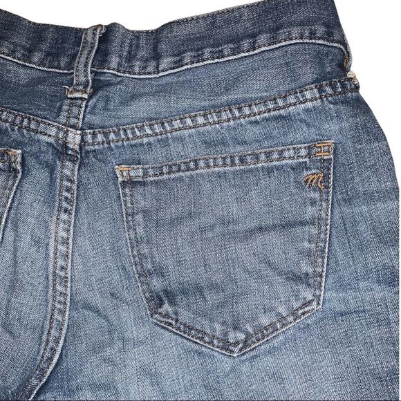 Madewell Denim Raw Edge Boyshorts Womens 24 Style C1737 Blue Jean Shorts - Picture 5 of 7
